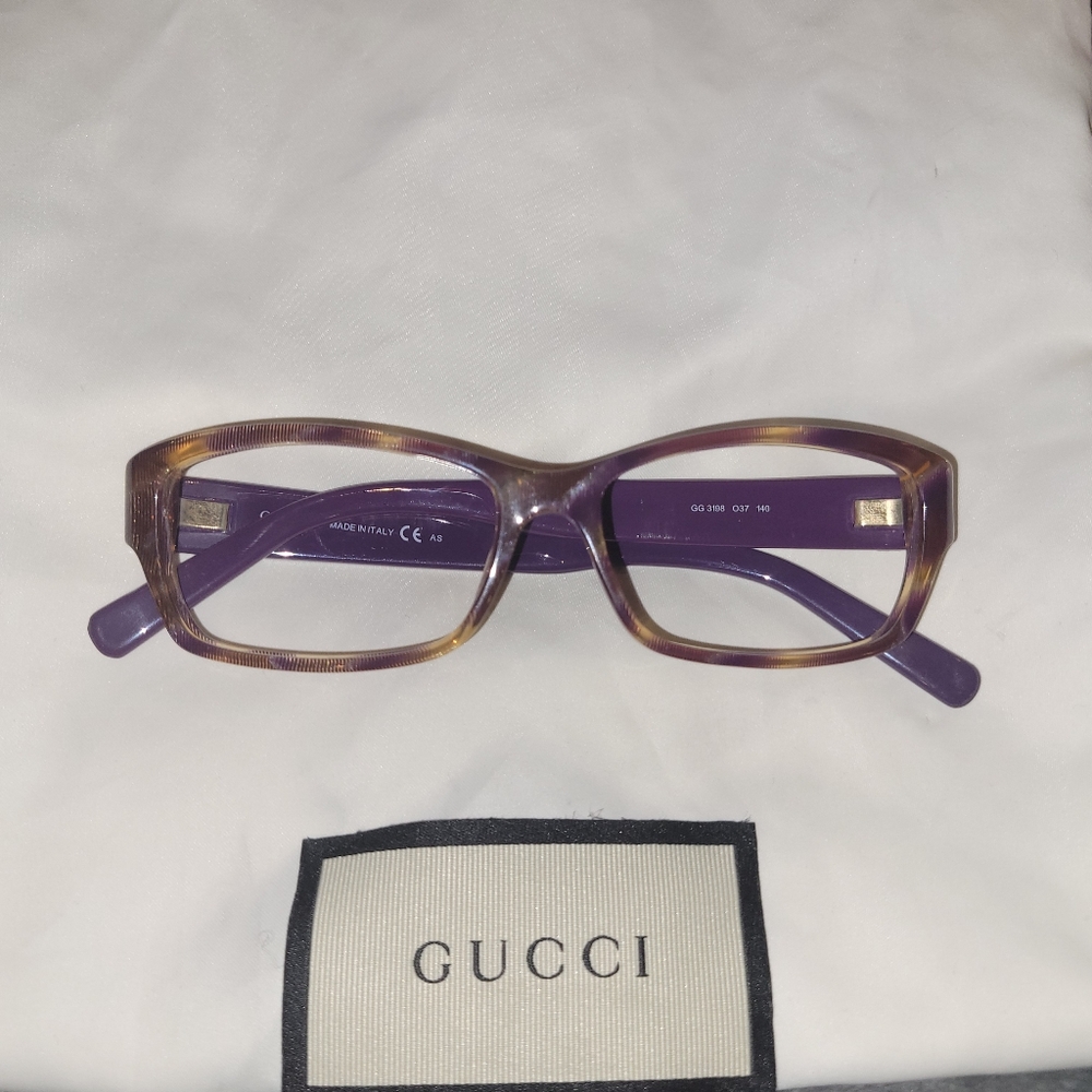 Gucci Purple and Brown Eyeglasses
